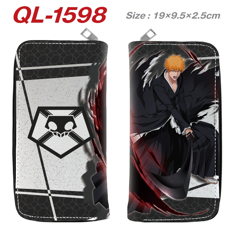 Bleach Animation perimeter long zipper wallet 19.5x9.5x2.5cm QL-1598