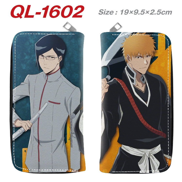 Bleach Animation perimeter long zipper wallet 19.5x9.5x2.5cm QL-1602
