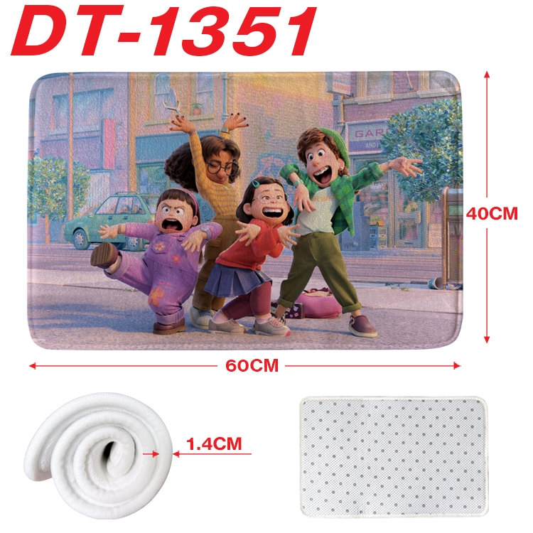 Turning Red Animation full-color carpet floor mat 40x60X1.4cm DT-1351