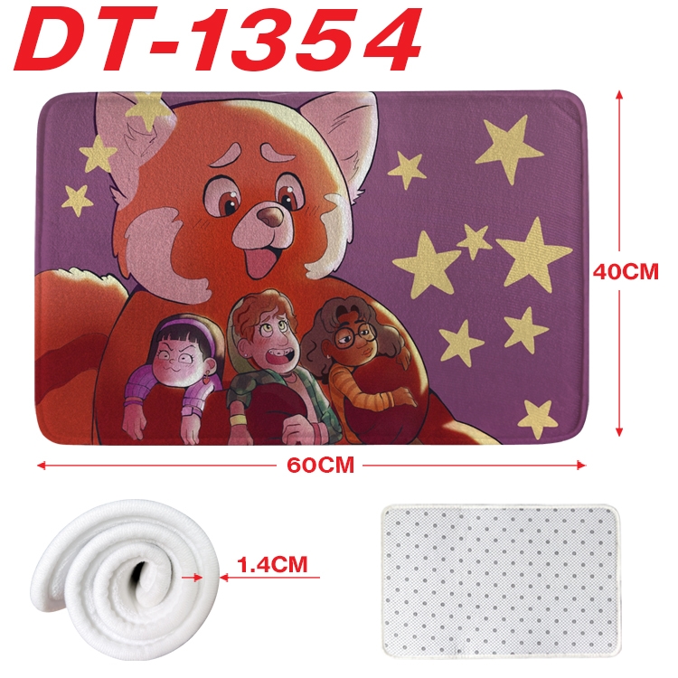 Turning Red Animation full-color carpet floor mat 40x60X1.4cm DT-1354