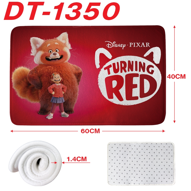 Turning Red Animation full-color carpet floor mat 40x60X1.4cm DT-1350