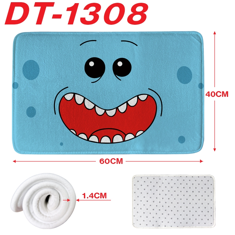 Rick and Morty Animation full-color carpet floor mat 40x60X1.4cm DT-1308
