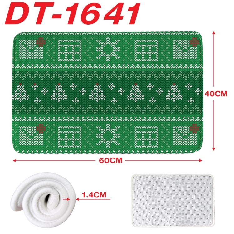 Christmas Cartoon full-color carpet floor mat 40x60X1.4cm DT-1641