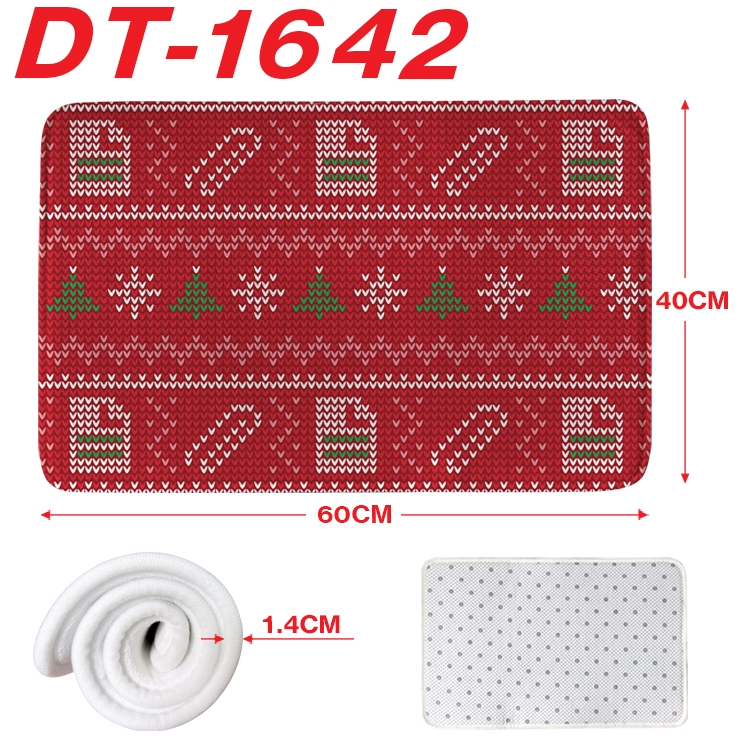 Christmas Cartoon full-color carpet floor mat 40x60X1.4cm DT-1642