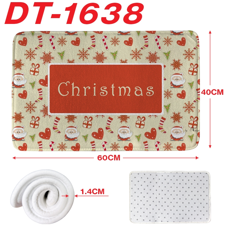 Christmas Cartoon full-color carpet floor mat 40x60X1.4cm DT-1638