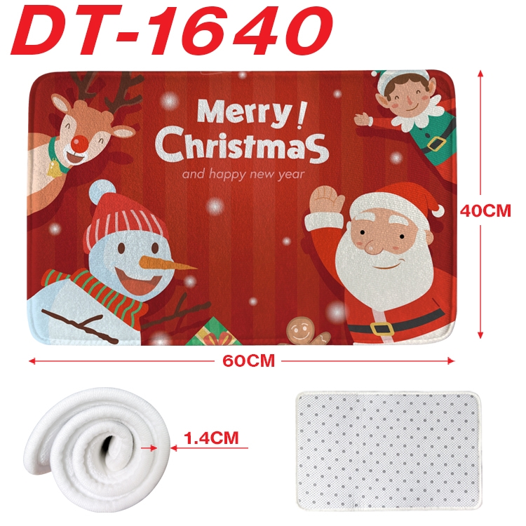 Christmas Cartoon full-color carpet floor mat 40x60X1.4cm DT-1640