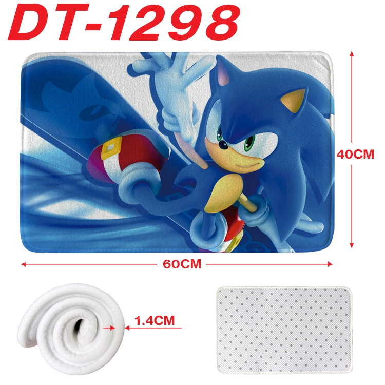 Sonic The Hedgehog Animation full-color carpet floor mat 40x60X1.4cm DT-1298