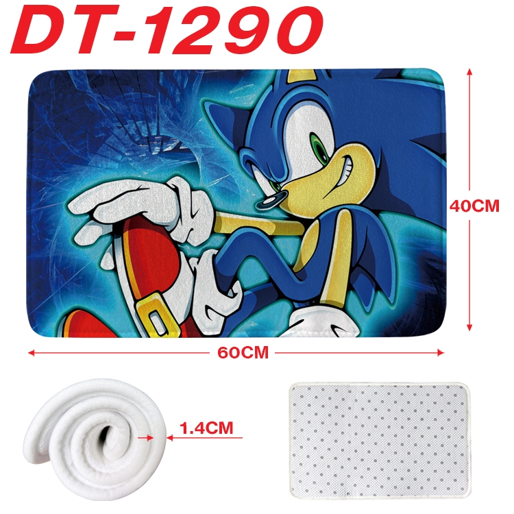 Sonic The Hedgehog Animation full-color carpet floor mat 40x60X1.4cm DT-1290