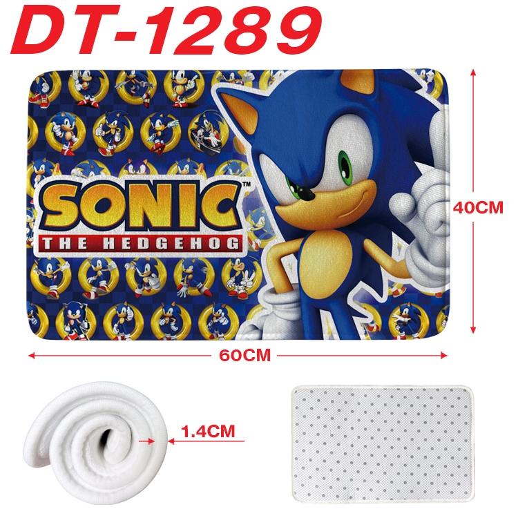 Sonic The Hedgehog Animation full-color carpet floor mat 40x60X1.4cm DT-1289