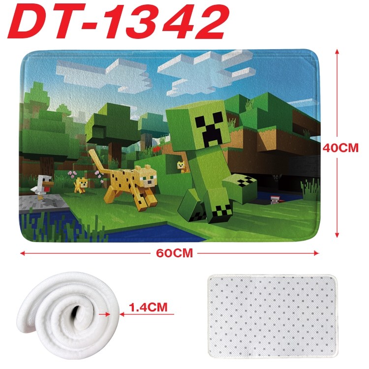 Minecraft Animation full-color carpet floor mat 40x60X1.4cm DT-1342