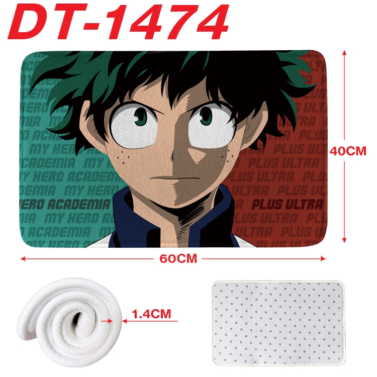 My Hero Academia Animation full-color carpet floor mat 40x60X1.4cm DT-1474