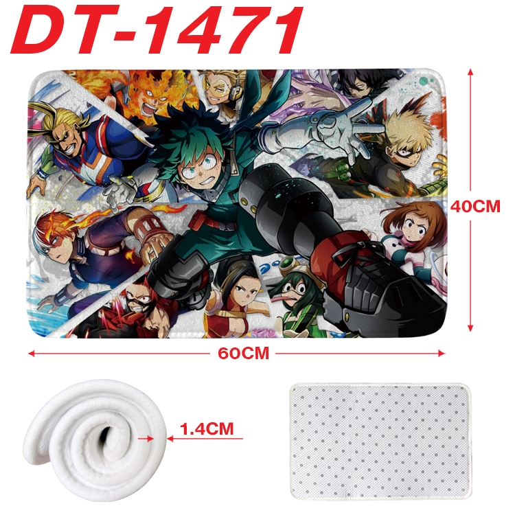 My Hero Academia Animation full-color carpet floor mat 40x60X1.4cm DT-1471