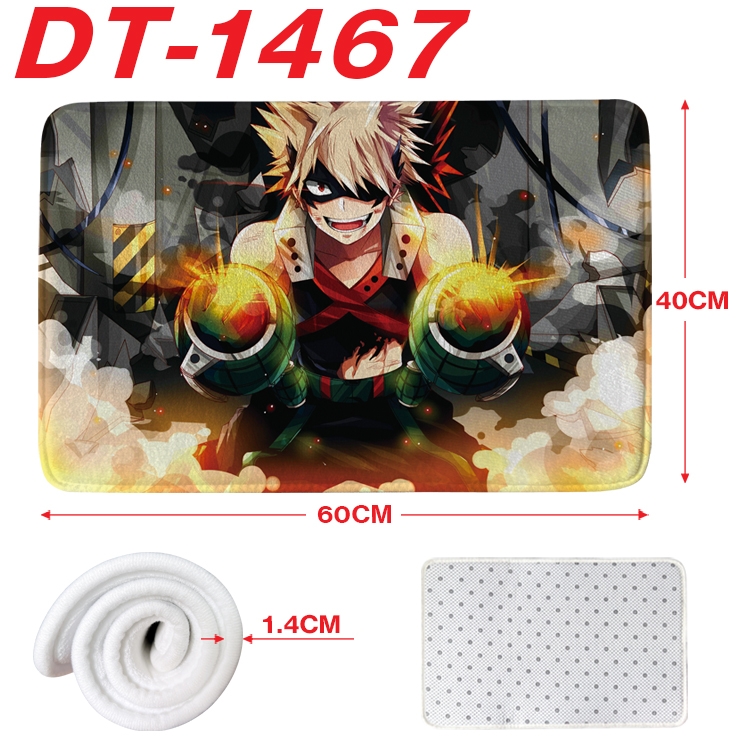 My Hero Academia Animation full-color carpet floor mat 40x60X1.4cm  DT-1467