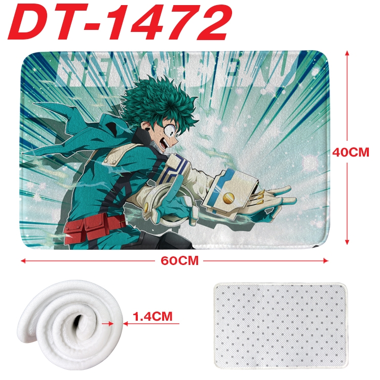 My Hero Academia Animation full-color carpet floor mat 40x60X1.4cm DT-1472