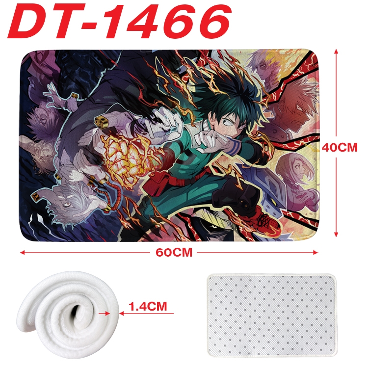 My Hero Academia Animation full-color carpet floor mat 40x60X1.4cm DT-1466