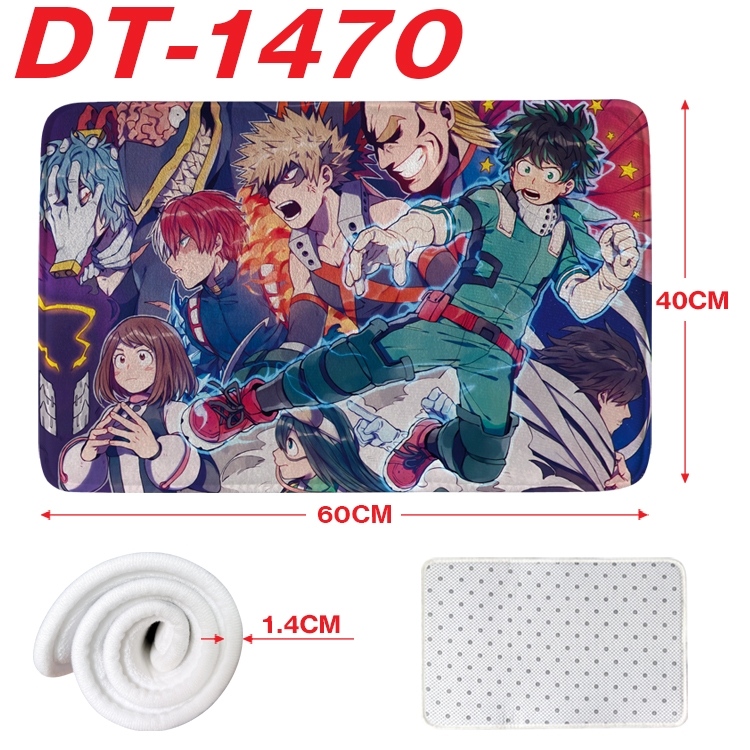 My Hero Academia Animation full-color carpet floor mat 40x60X1.4cm  DT-1470
