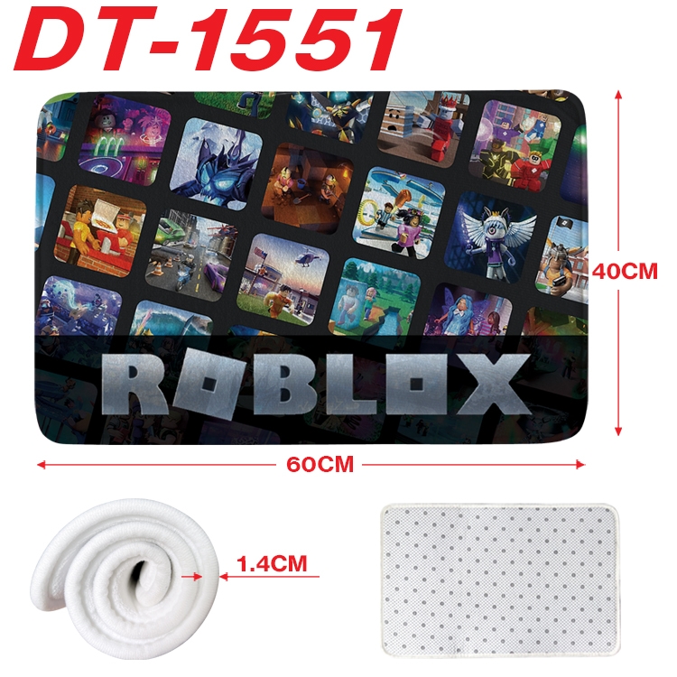 Robllox Animation full-color carpet floor mat 40x60X1.4cm  DT-1551