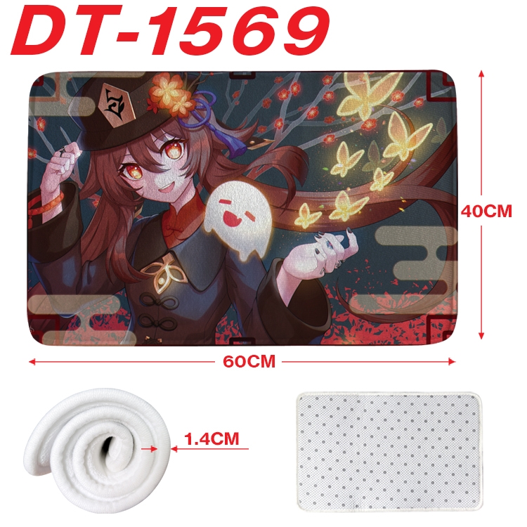 Genshin Impact Animation full-color carpet floor mat 40x60X1.4cm DT-1569