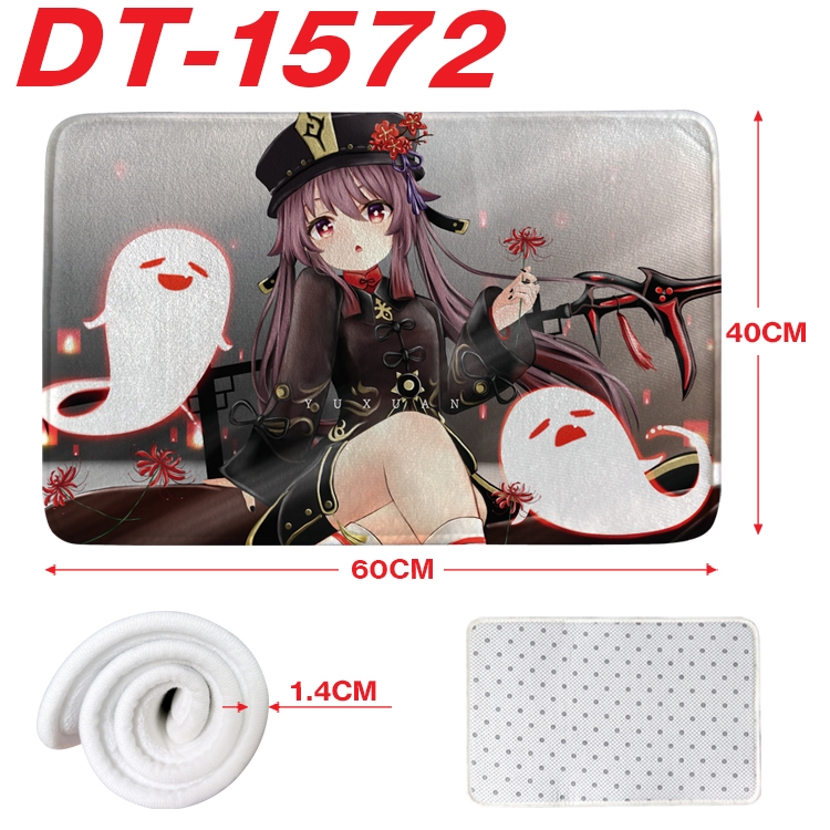 Genshin Impact Animation full-color carpet floor mat 40x60X1.4cm DT-1572
