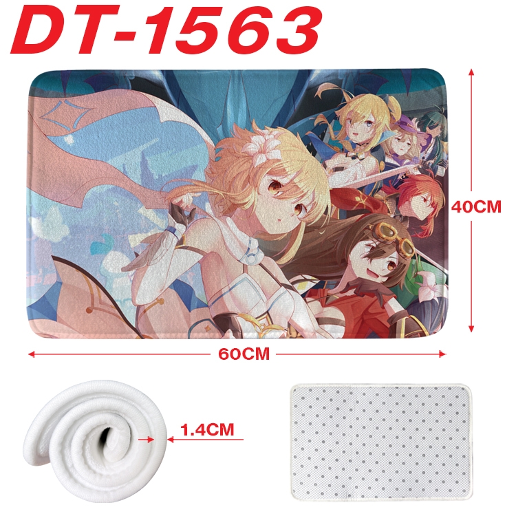 Genshin Impact Animation full-color carpet floor mat 40x60X1.4cm DT-1563