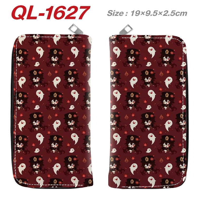 Genshin Impact Animation perimeter long zipper wallet 19.5x9.5x2.5cm QL-1627