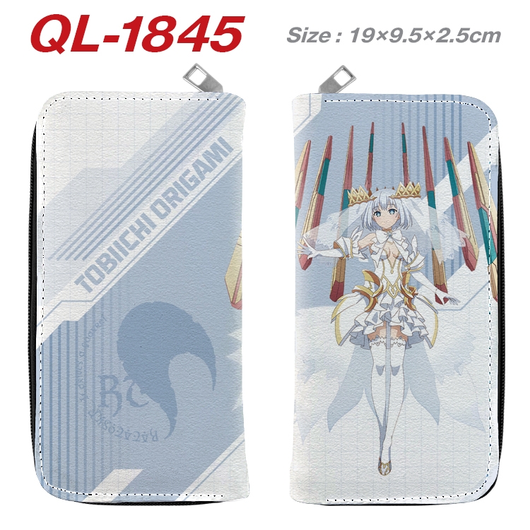 Date-A-Live Animation perimeter long zipper wallet 19.5x9.5x2.5cm  QL-1845