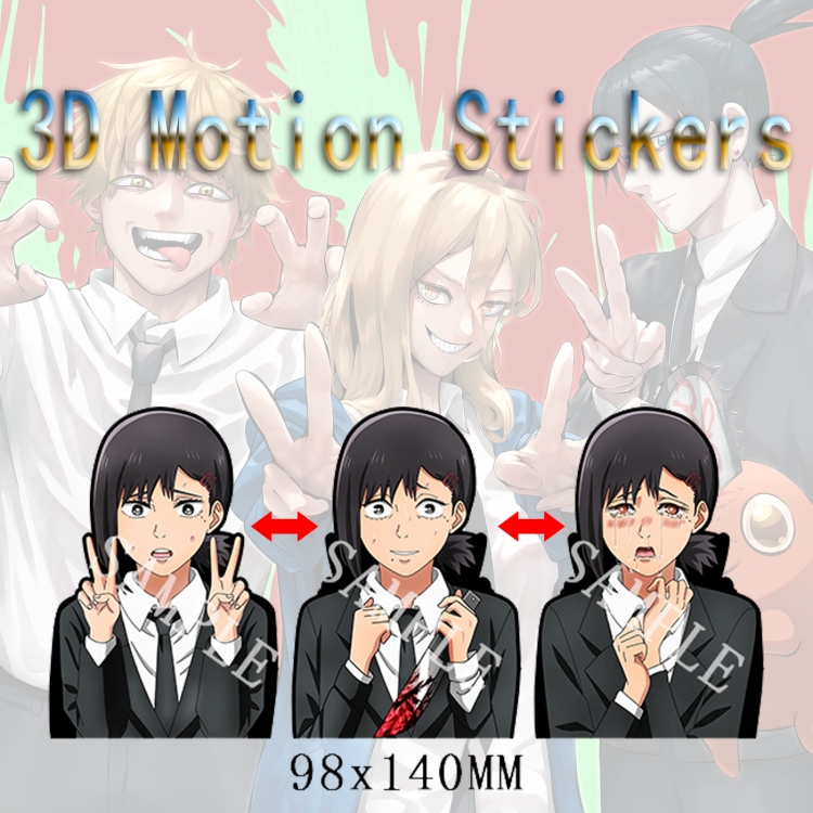 Chainsaw man 3D HD variable map car computer animation stickers price for 2 pcs