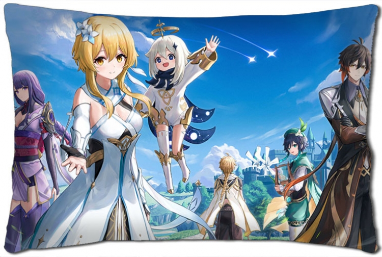 Genshin Impact Anime double-sided long throw pillow 40X60CM NO FILLING Y1-233