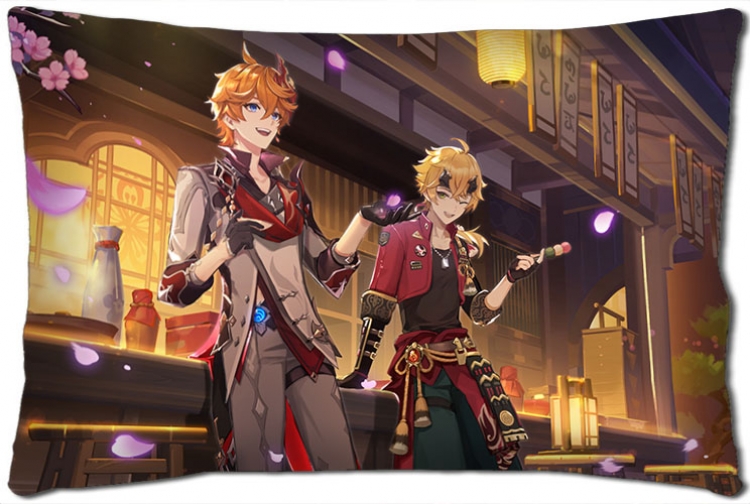 Genshin Impact Anime double-sided long throw pillow 40X60CM NO FILLING Y1-348