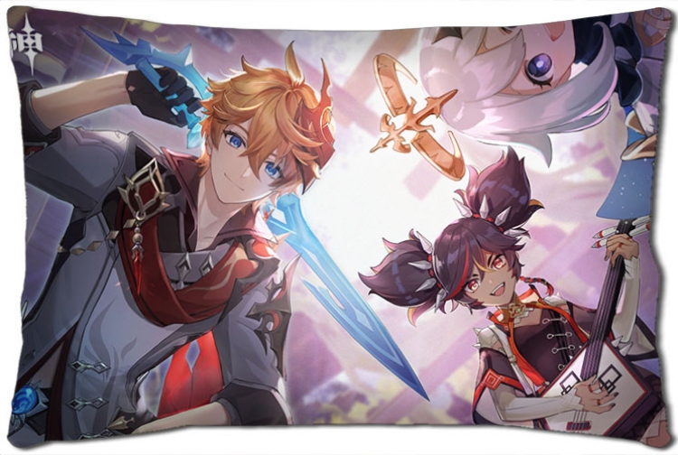 Genshin Impact Anime double-sided long throw pillow 40X60CM NO FILLING Y1-343