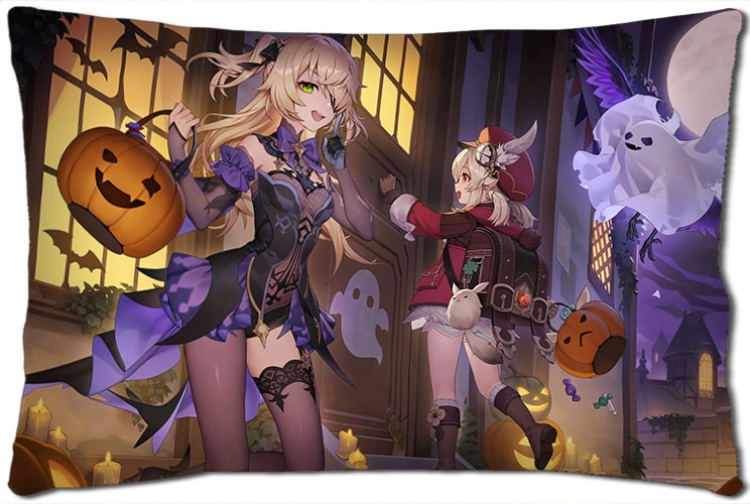 Genshin Impact Anime double-sided long throw pillow 40X60CM NO FILLING  Y1-366