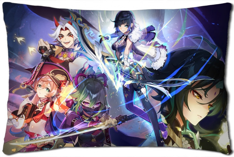 Genshin Impact Anime double-sided long throw pillow 40X60CM NO FILLING Y1-334