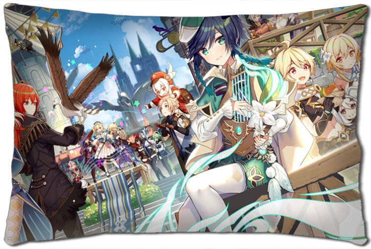 Genshin Impact Anime double-sided long throw pillow 40X60CM NO FILLING Y1-359