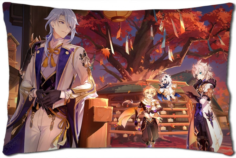 Genshin Impact Anime double-sided long throw pillow 40X60CM NO FILLING Y1-351