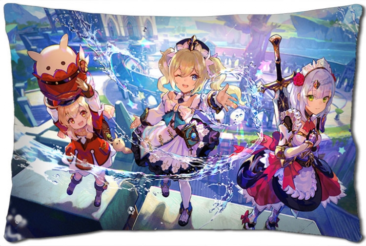 Genshin Impact Anime double-sided long throw pillow 40X60CM NO FILLING  Y1-384