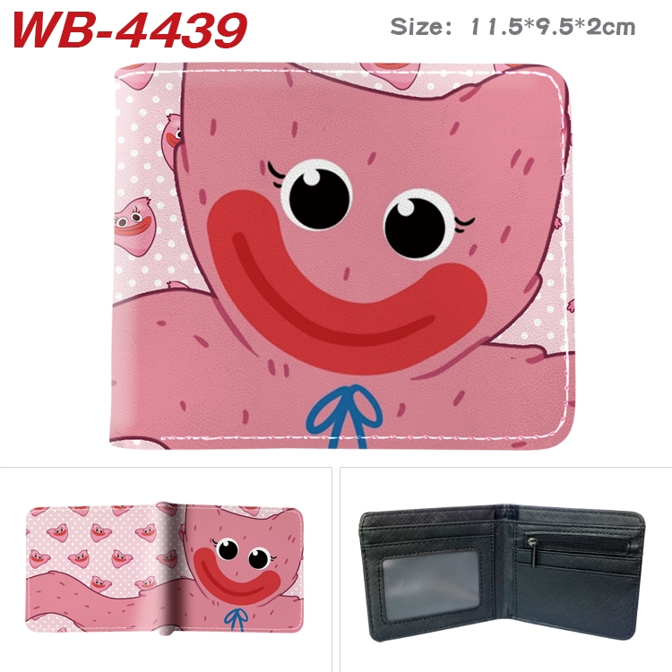 Poppy Playtime Animation color PU leather half fold wallet 11.5X9X2CM WB-4439A