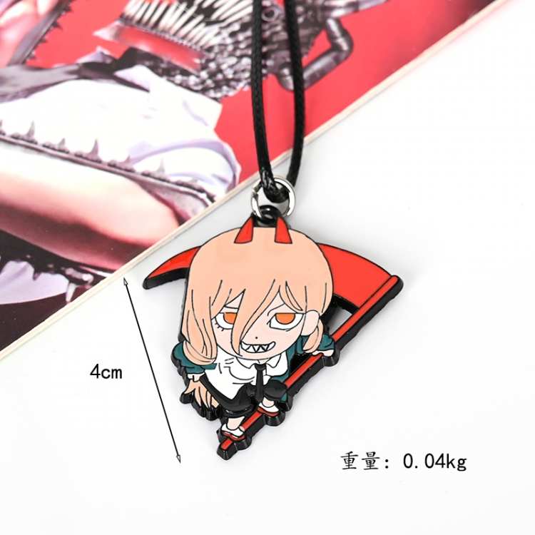 Chainsaw man Animation peripheral leather rope necklace pendant price for 5 pcs