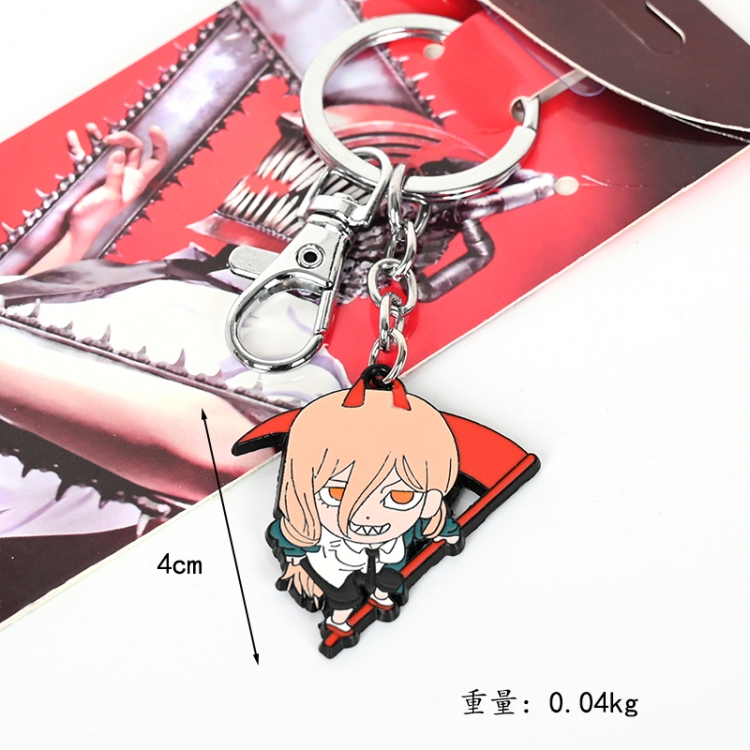 Chainsaw man Animation metal key chain pendant price for 5 pcs