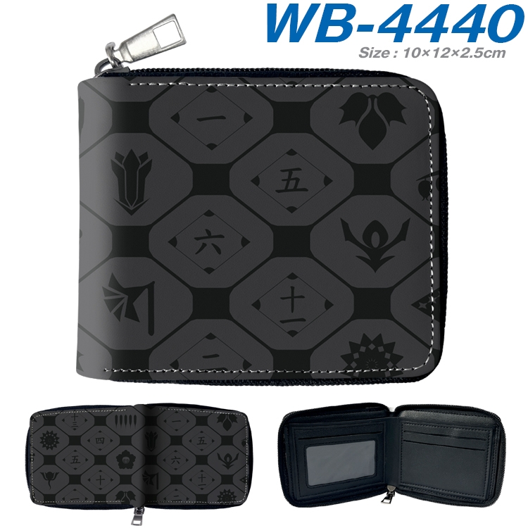 Bleach Anime full-color short full zip two fold wallet 10x12x2.5cm WB-4440A