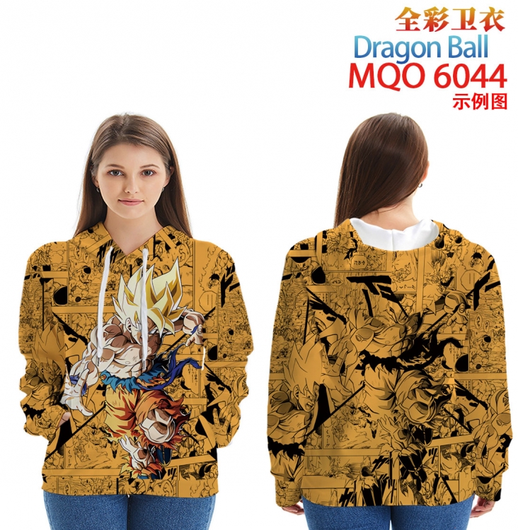 DRAGON BALL Long Sleeve Hooded Full Color Patch Pocket Sweatshirt from XXS to 4XLMQO 6044