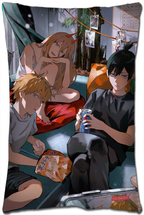 Chainsaw man Anime double-sided long throw pillow 40X60CM NO FILLING D3-11
