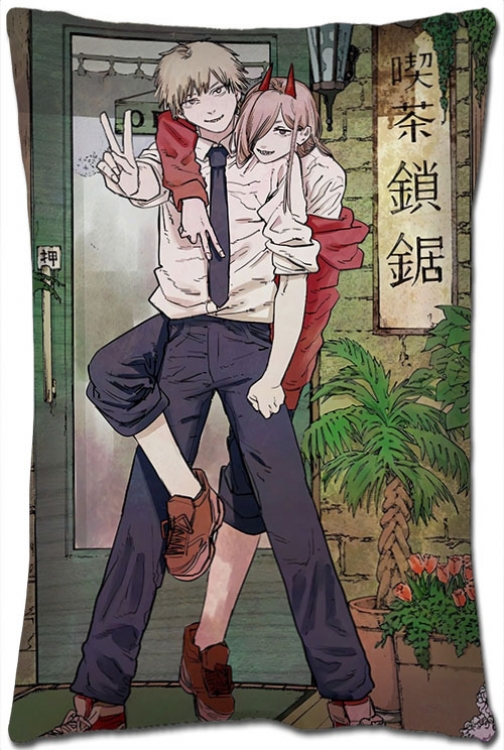 Chainsaw man Anime double-sided long throw pillow 40X60CM NO FILLING D3-62