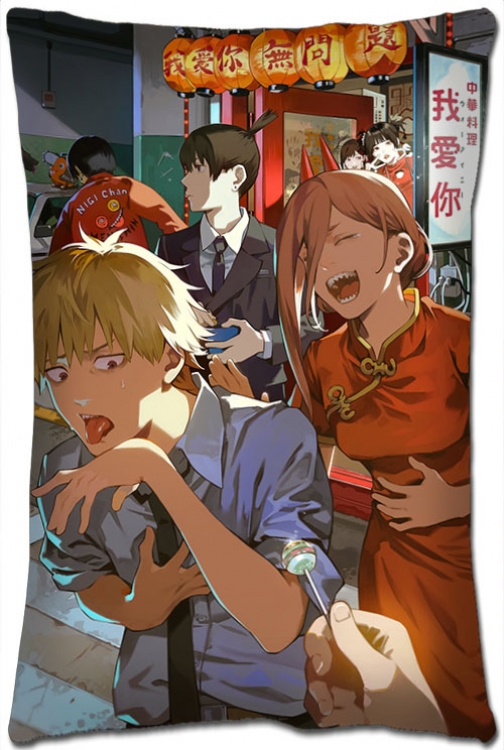 Chainsaw man Anime double-sided long throw pillow 40X60CM NO FILLING D3-21