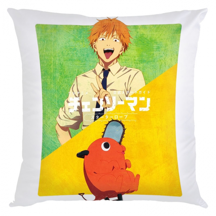 Chainsaw man Anime square full-color pillow cushion 45X45CM NO FILLING D3-60