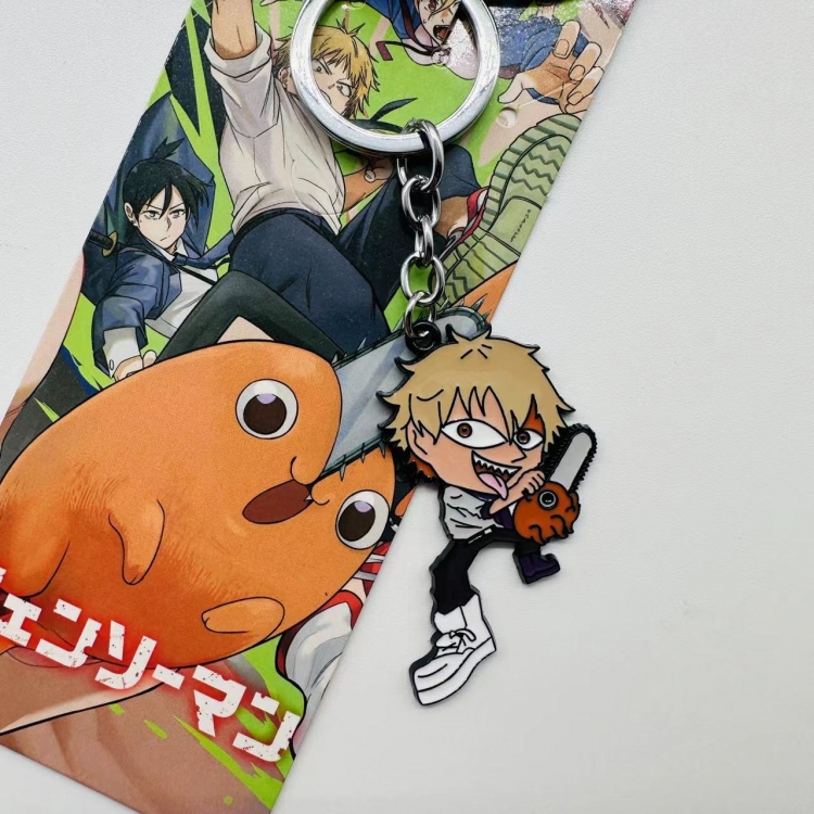 Chainsaw man Animation metal key chain pendant  price for 5 pcs