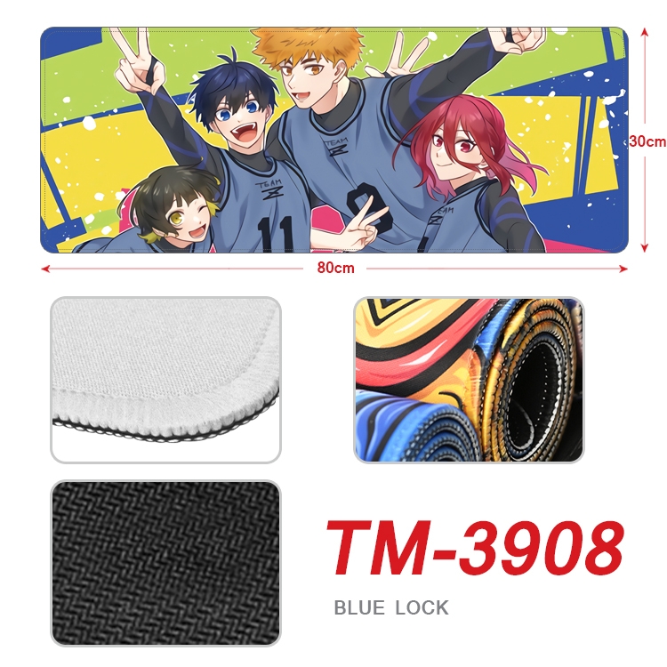 BLUE LOCK Anime peripheral new lock edge mouse pad 80X30cm TM-3908
