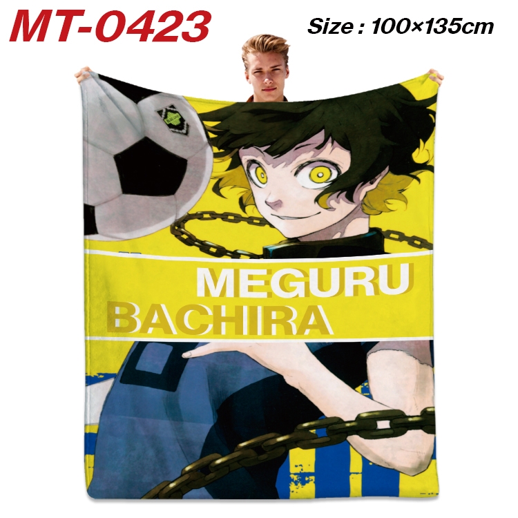 BLUE LOCK Anime flannel blanket air conditioner quilt double-sided printing  100x135cm MT-0423