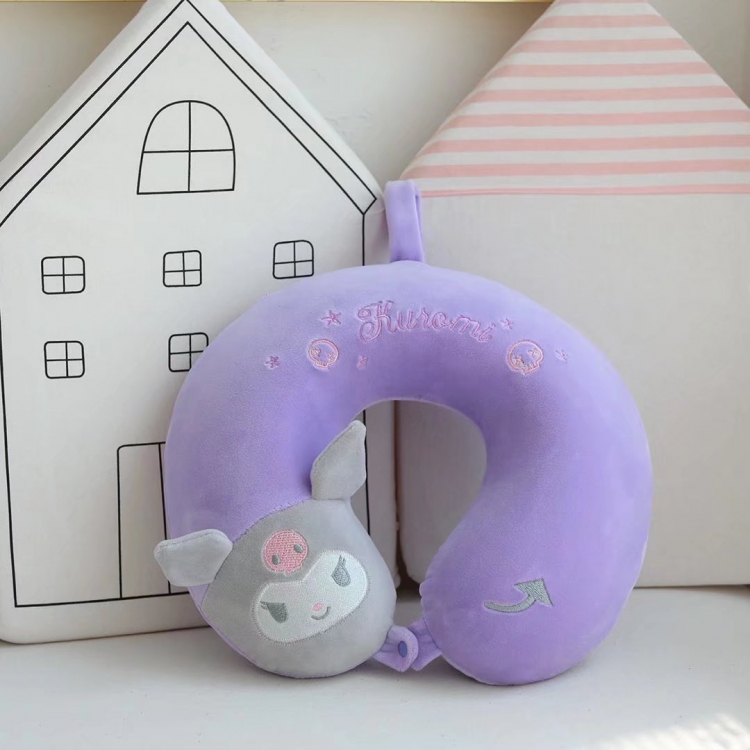 Kuromi Plush portable u-shaped pillow travel neck pillow nap pillow   price for 2 pcs