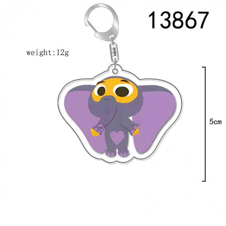 Zootopia Anime Acrylic Keychain Charm price for 5 pcs 13870