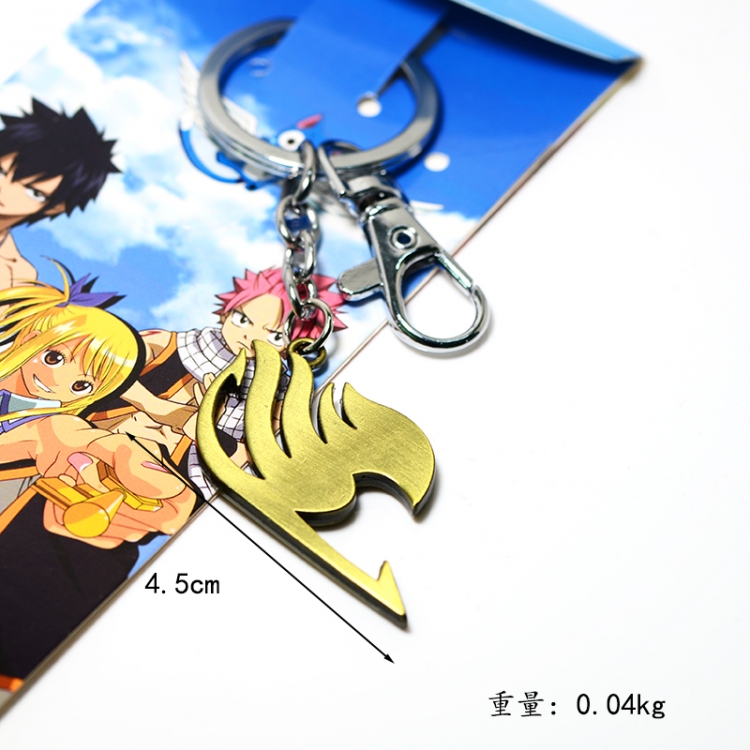 Fairy tail Metal key chain pendant around animation  price for 5 pcs
